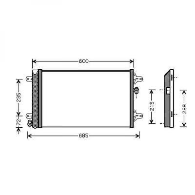 Condensatore clima GALAXY 00-06 con essiccatore SHARAN ALHAMBRA 1 145 777