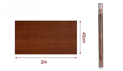 6 Rotoli Carta Adesive Per Mobili 45X200cm Legno Noce Antica da Parati