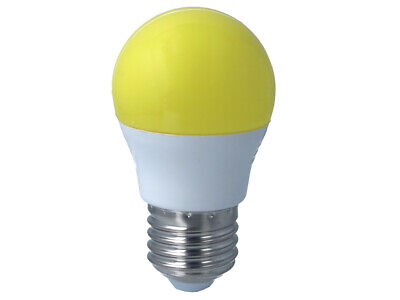Lampada A Led E27 G45 4W 220V Colore Yellow Giallo <ul><li>lampada colorato