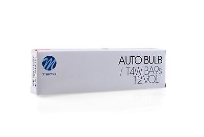 LOTTO DI 10 PEZZI Lampada M-TECH T2W BA9s 2W 12V