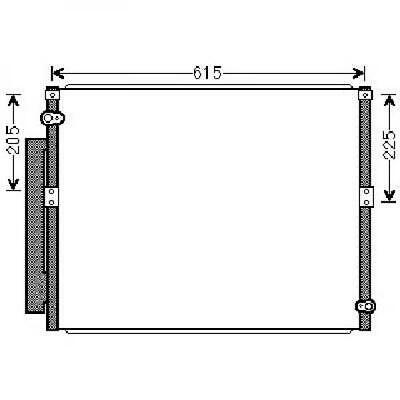 Condensatore clima LANDCRUISER 02-07 590x500 3.0 D4D M/A +/-AC