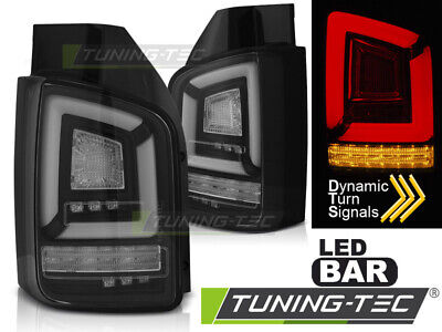 LED BAR TAIL LIGHTS BLACK SEQ fits T5 10-15