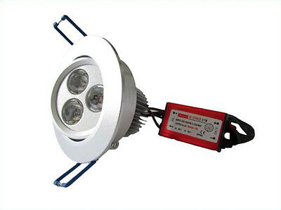 Faretto Led Incasso Da Soffitto 9W 220V Bianco Freddo Rotondo Ceiling Downlight