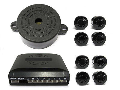 Kit 8 Sensori Parcheggio anteriori posterio Staccabile Cicalino Acustico SB301S8