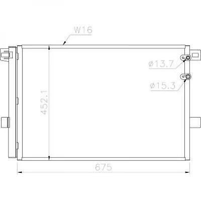 Condensatore clima AMAROK 09.2010- 2.0TDI/TFSI