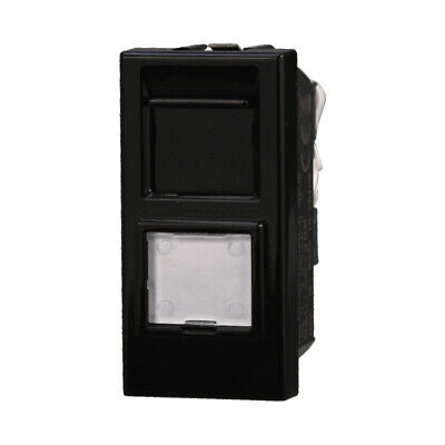 ETTROIT Connettore Rete Presa Dati RJ45 CAT6 Colore Nero Compatibile Con