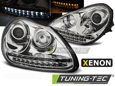 Coppia Fari Fanali Anteriori TUNING CAYENNE 03-07 DRL LED D1S/H1 (9PA)