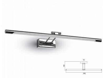Applique Lampada Led Da Parete Moderna 8W Lunghezza 500mm 3000K Con Braccio Per