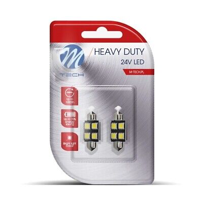 Blister 2x LED L9328 C5W 36mm 4xSMD5050 24V bianco