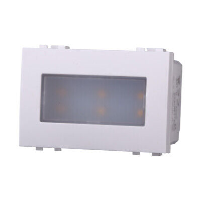 ETTROIT Lampada Led Segnapasso 3P 220V Bianco 3000K Compatibile Con Bticino