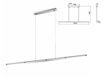 Lampada Led A Sospensione Moderno Designer Sleek Lunghezza 1820mm 36W 4000K