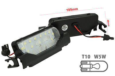 Kit Luci Targa Led 6 2009-2015 Bianco Canbus No Errore 12V 2W <table