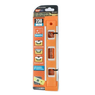 Mini Livella a Bolla Magnetica Tascabile 40x230 mm 3 Bolle per Misurare Diversi