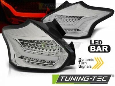 Coppia Fari Fanali Posterior Led Tuning FOCUS 3 15-18 HATCHBACK CROMATO LED