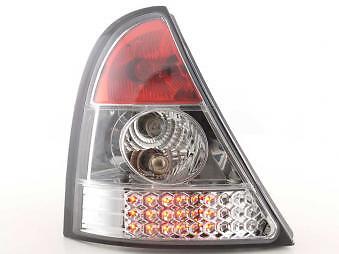 Coppia Fari Fanali Posteriori Tuning LED Clio (B) 98-01 cromato