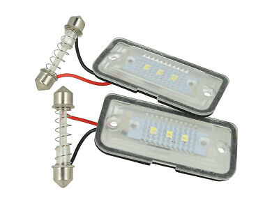 Kit Luci Targa Led Benz CLK W209 C209 A209 Da 2002 A 2009 Bianco Canbu