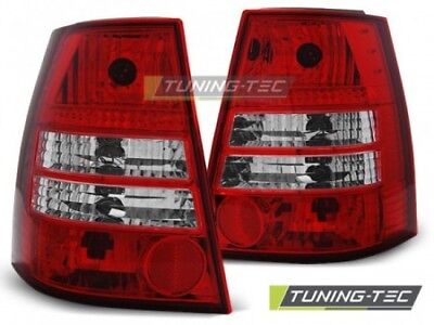Coppia Fari Fanali Posteriori Tuning GOLF 4 / BORA 99-06 VARIANT Rosso/Bianco