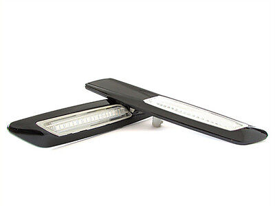 Kit Freccia Laterale a Led Side Marker Nero Cromato Lente Trasparente  E81 E8