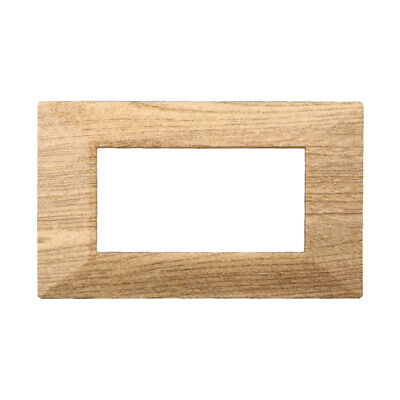 ETTROIT Placca Piramide Serie Moon 4P Colore Legno Scuro Compatibile Con