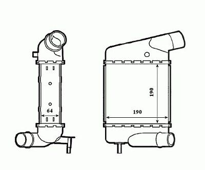 Intercooler TWINGO 07- 183x190x64 1.2i 1.5DCi