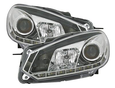 Fari TFL per Golf 6 Cromati
