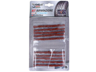 10 Pezzi Strisce Riparazione Pneumatici Tubeless 0,6X10CM <ul><li>Colore