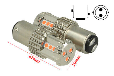 Lampada Led BAY15D 1157 P21/5W 12V 45W Rosso Doppio Filamento Super Luminoso