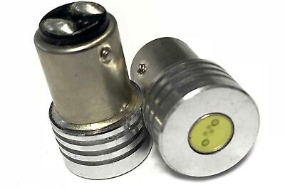 Coppia 2 Lampade Led BAY15D 1157 P21/5W Con 1 Power Da 1W Bianco Freddo 6000K