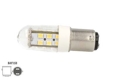 Lampada Led Barca BAY15D Bianco Caldo 12V 24V 4W