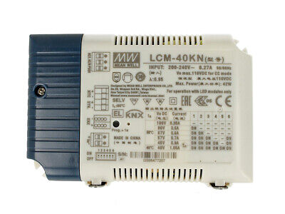 MeanWell LCM-40KN Led Driver CC 40W Dimmerabile KNX Konnex e Pulsante NO
