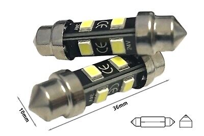 24V Lampada Led Siluro T11 C5W 36mm 8 smd 2835 No Polarita 360 Gradi Bianco Fre