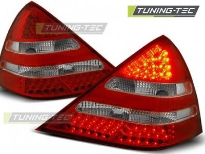 Coppia fari fanali posteriori Tuning R170 SLK 04.96-04 Rosso/Bianco LED