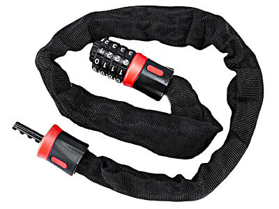 Catena Con Lucchetto A Combinazione 4 Cifre 100cm Per Moto Scooter Bicicletta