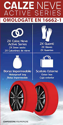 Calze Da Neve per Auto Omologate EN 16662-1-2020 Misura XS <p></p><ul><li>Nel