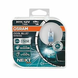 COPPIA Lampada Lampadina OSRAM COOL BLUE INTENSE NEXT GENERATION H11 PGJ19-2 12V
