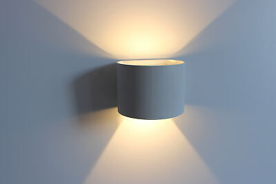 Applique Led Da Parete Bryana 6W Carcassa Bianca Circolare Bianco Caldo IP65 Do