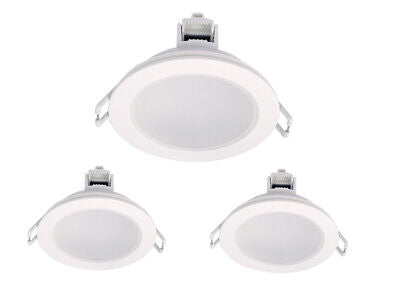 3 Pezzi Faretti Led Da Incasso Dimmerabile 5W 220V Rotondo Bianco 3000K