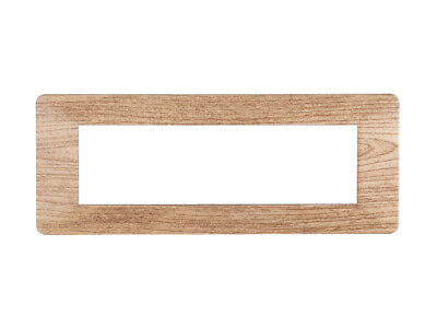ETTROIT Placca Plastica Serie Starlight 7P Colore Legno Chiaro Compatibile Con