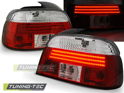 LED BAR TAIL LIGHTS RED WHIE fits E39 09.95-08.00