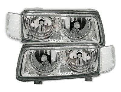 Coppia Fari Anteriori Tuning Angel Eyes Fari per Passat 35i Cromati