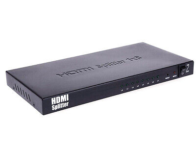 HDMI Splitter Sdoppiatore 8 Porte Full HD 1080P 3D <ul> <li> Easy to use: