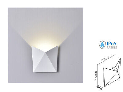 Applique Lampada LED da Muro Scudo a Tasca 5W 3000K Carcassa Bianca IP65