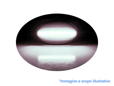 Kit Freccia Laterale a Led Side Marker Lente Trasparente Luce Bianco Per