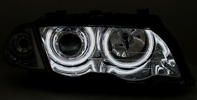 CCFL Angel Eyes Fari per E46 Cromati