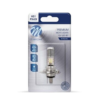 Blister 1x LED H4 12x3030SMD 10-80V AC/DC white