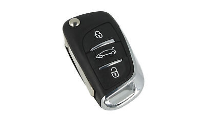 Guscio Chiave Telecomando 3 Tasti Bagagliaio Con Lama HU83 Batteria Su Circuito