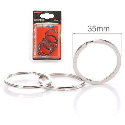 Kit 7 Pezzi Anelli Porta Chiavi in Metallo - Diametro 35mm <ul> <li>