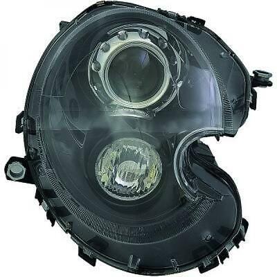 Faro anteriore XENON sx R56 06- nero TYC D1S con motor reg el 63123448949