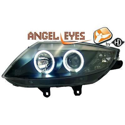 Coppia Fari Fanali Anteriori TUNING Z4 E85 2003-2009 neri ANGEL EYES