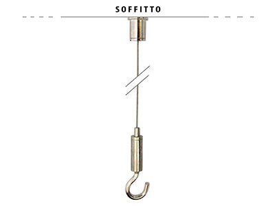 Kit Staffe Fissaggio Per Sistema Di Sospensione Con 4 Ganci Universale Pannello